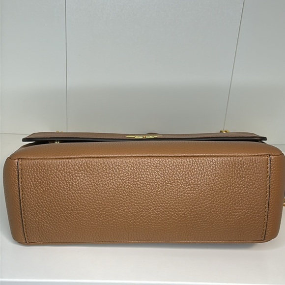 Tory Burch Britten Flap Shoulder Bag— Bark/209 - Picture 14 of 14